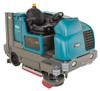 Indoor Outdoor Rider Scrubber 40IN Ride-On ec-H2O NanoClean® Gas Powered With Power Sweeper 1/Each