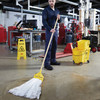 Wet Mop Large (LG) White Non-Woven Fiber Disposable 5IN Headband 24/Case