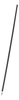 Mop Handle Black Wood Threaded Super Self Locking 1/Each