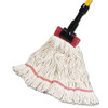 Comet™ Wet Mop Head Large (LG) White Cotton Synthetic Blend 4PLY Loop End 5 IN Headband Tailband 1/Each