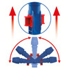 Mop Holder Frame 16 IN Blue PP Polyamide PE Locking Connector 10/Case