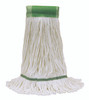 MaxiRayon™ Mop Head Medium (MED) 15.5X6X1 IN White Rayon Loop End 5IN Headband 12/Case