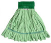 Tube Mop Large (LG) Green Microfiber Looped Premium 12 Count/Case