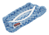 Hygen™ Flexi Frame Mop Cover Blue Microfiber 12/Case