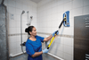 Hygen™ Flexi Frame Mop Cover Blue Microfiber 12/Case