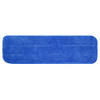 Wet Mop Pad 18 IN Blue Microfiber Flat Washable 1/Each