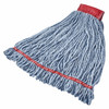 Web Foot® Mop Large (LG) 24 OZ Blue Cotton Synthetic Blend 5IN Headband 1/Each