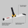 Hygen™ Quick-Connect Mop Frame 18X3X1.5 IN Yellow Aluminum Wet & Dry 1/Each
