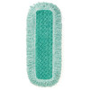 Hygen™ Dust Mop 18 IN Green Microfiber Fringed 6/Case
