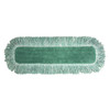Hygen™ Dust Mop 18 IN Green Microfiber Fringed 6/Case