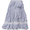 Finish Mop Medium (MED) Blue White Polyester Blend Loop End 1.25IN Narrow Headband 12/Case