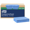 Tork Folded Paper Towel 21X13 IN 10.5X6.5 IN 1PLY Blue 1/4 Fold Foodservice 240 Count/Pack 1 Packs/Case