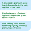Tork LinStyle Valet Folded Guest Towel 17X11.5 IN 8.5X4.375 IN 1PLY White 1/6 Fold Embossed Premium Refill 500/Case