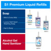 Tork Hand Sanitizer & Soap Dispenser 4.5X4.4X11.5 IN White Plastic 1/Each