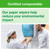 Tork Basic Roll Paper Wiper W6 7.6811IN X1150FT Kraft Refill Basic 9.055IN Roll 1.457IN Core Diameter 4 Rolls/Case