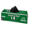 DOGIPOT® Pet Waste Bag 8X13 IN Plastic Refill 200 Count/Roll 10 Rolls/Case