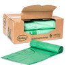 Compostable Liner 42X48 IN 48 GAL Green Plant Fiber 0.8MIL 10 Count/Pack 8 Packs/Case 80 Count/Case