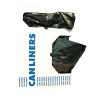 Heritage Can Liner 26X43 IN 20-30 GAL Black Plastic 0.9MIL 200/Case