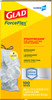Glad® ForceFlex Kitchen Bag White Plastic With Drawstring Closure Tall 100/Case