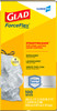Glad® ForceFlex Kitchen Bag White Plastic With Drawstring Closure Tall 100/Case