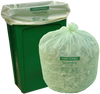 Natur-Bag Can Liner Compostable Liner 40X46 IN 45 GAL Green Plastic 0.8MIL 20 Count/Roll 5 Rolls/Case