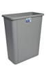 Trash Can 15 GAL 60 QT Gray Plastic 1/Each
