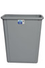 Trash Can 15 GAL 60 QT Gray Plastic 1/Each