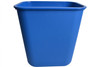 Trash Can 28 QT Blue Rectangle 1/Each