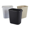 Trash Can 8.25X11.13X12.25 IN 14 QT Beige Resin Fire Resistant 1/Each