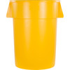 Carlisle Foodservice Products® Trash Can 44 GAL Yellow Round HDPE 1/Each