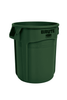 Brute® Trash Can 22.34X19.38X22.88 IN 20 GAL Dark Green Round Resin Vented Without Lid 1/Each