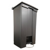 Legacy Trash Can 16.10X29.80X33.19 IN 23 GAL Black Plastic Step-On 1/Each