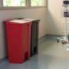 Legacy Trash Can 16.10X29.80X33.19 IN 23 GAL Black Plastic Step-On 1/Each