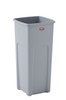 1-Stream Trash Can 16.5X15.5X32.90 IN 23 GAL Gray Square Resin Universal 1/Each