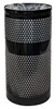 Landscape Series Trash Can 20 GAL Black Plastic Perforated Outdoor 1/Each