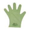 Planetgards® Gloves Medium (MED) Translucent Green Poly Blend 250 Count/Box 4 Box/Case