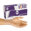 Verge Gloves Small (SM) Clear Vinyl Powder-Free 100 Count/Pack 10 Packs/Case 1000 Count/Case