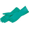 Gloves Small (SM) 13 IN Green 11MIL Nitrile Embossed Grip Unlined Food Contact Surface Safe 12/Dozen
