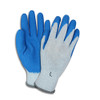 Safety Zone® Work Gloves Large (LG) Blue Gray Textured Foam Coated Latex Coated Palm & Fingertips 12 Ct/Bag 6 Bags/Case