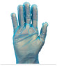 Gloves Large (LG) Blue Plastic Powder-Free Hybrid 100 Count/Pack 10 Packs/Case