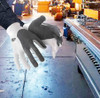 HexArmor® Gloves Medium (MED) Gray White Brown Cortek™ Fiber 3-Finger Protection Cut Resistant 1/Each