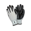 Safety Zone® Gloves XL Gray Black Nitrile Foam Coated Knit Palm & Finger Coating 12 Count/Pack 6 Packs/Case