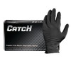 Safety Zone® Gloves Medium (MED) Black 9MIL Nitrile Powder-Free Pyramid Grip® Beaded Cuff 100 Count/Box 10 Box/Case