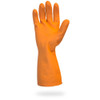 Safety Zone® Small (SM) 12 IN Orange 28MIL Heavy Duty Neoprene Latex Blend Flock Lined Diamond Grip 12/Dozen