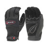 ProWorks® Mechanics Gloves Large (LG) Black Spandex Synthetic Leather Palm Patch Non-Slip Grip 1/Each