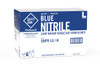 Gloves Small (SM) Blue Nitrile Powder-Free 1000/Case