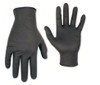 ADVANCE Gloves XL Black 6MIL Nitrile Powder-Free Ambidextrous Beaded Cuff 10/Case