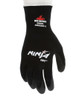 Ninja® Gloves Medium (MED) Black Gray Nylon Polyvinyl Chloride (PVC) Foam HPT Coated Palm & Fingertips 144 Count/Case