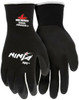 Ninja® Gloves Medium (MED) Black Gray Nylon Polyvinyl Chloride (PVC) Foam HPT Coated Palm & Fingertips 144 Count/Case