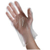 Gloves Medium (MED) Clear Plastic Powder-Free 500 Count/Pack 20 Packs/Case 10000 Count/Case